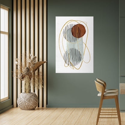 AVVOLTO NELLA MUFFA Poster verticale staccabile e attaccabile