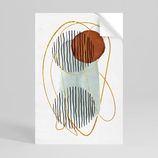 AVVOLTO NELLA MUFFA Poster verticale staccabile e attaccabile