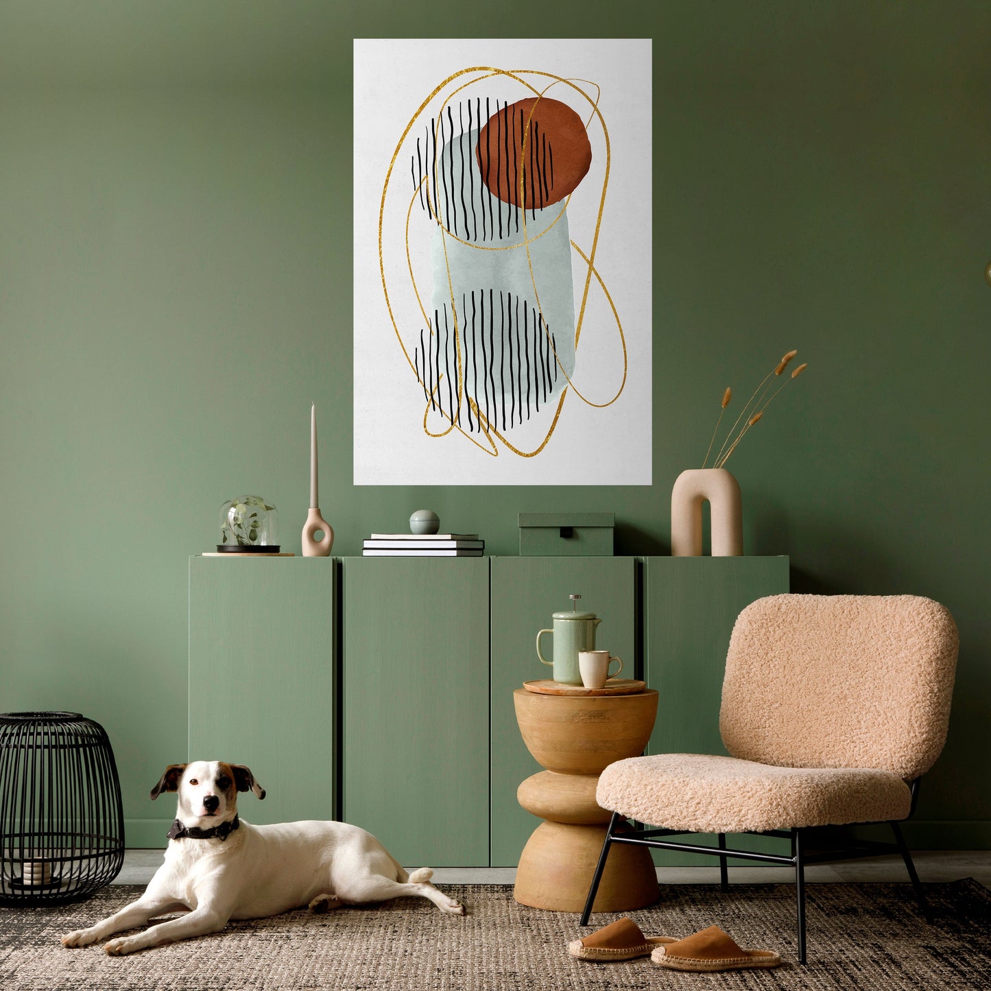 AVVOLTO NELLA MUFFA Poster verticale staccabile e attaccabile