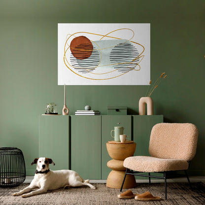AVVOLTO NELLA MUFFA Poster orizzontale staccabile e attaccabile