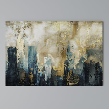 TOWN COLLAPSE Stampa su tela orizzontale