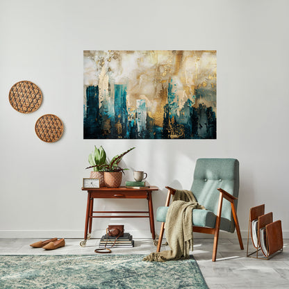 CROLLO DELLA CITTÀ Poster orizzontale staccabile e attaccabile
