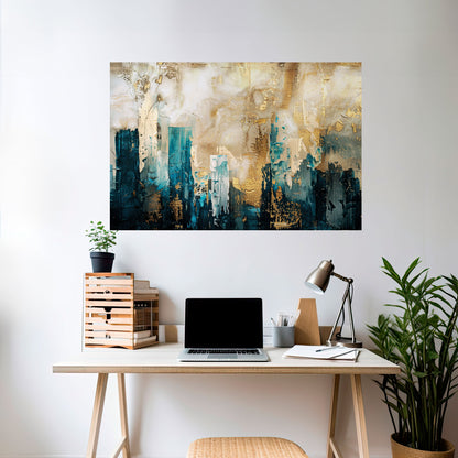 CROLLO DELLA CITTÀ Poster orizzontale staccabile e attaccabile
