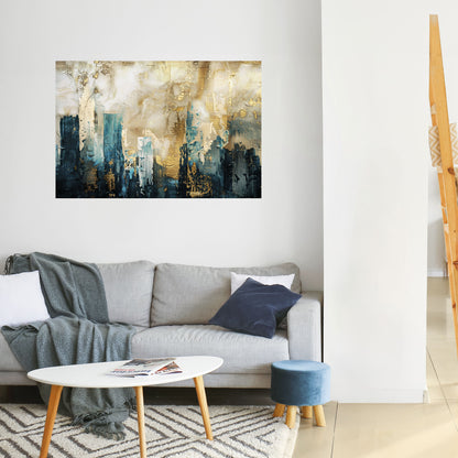 CROLLO DELLA CITTÀ Poster orizzontale staccabile e attaccabile