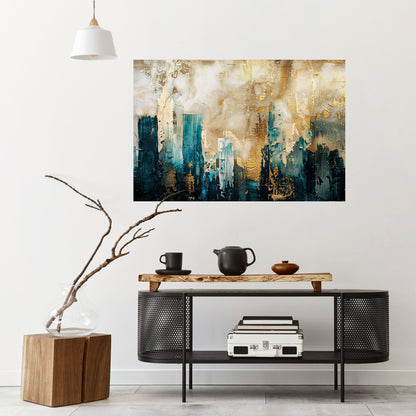 CROLLO DELLA CITTÀ Poster orizzontale staccabile e attaccabile