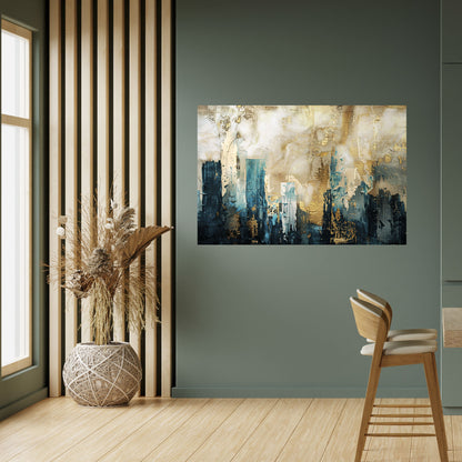 CROLLO DELLA CITTÀ Poster orizzontale staccabile e attaccabile
