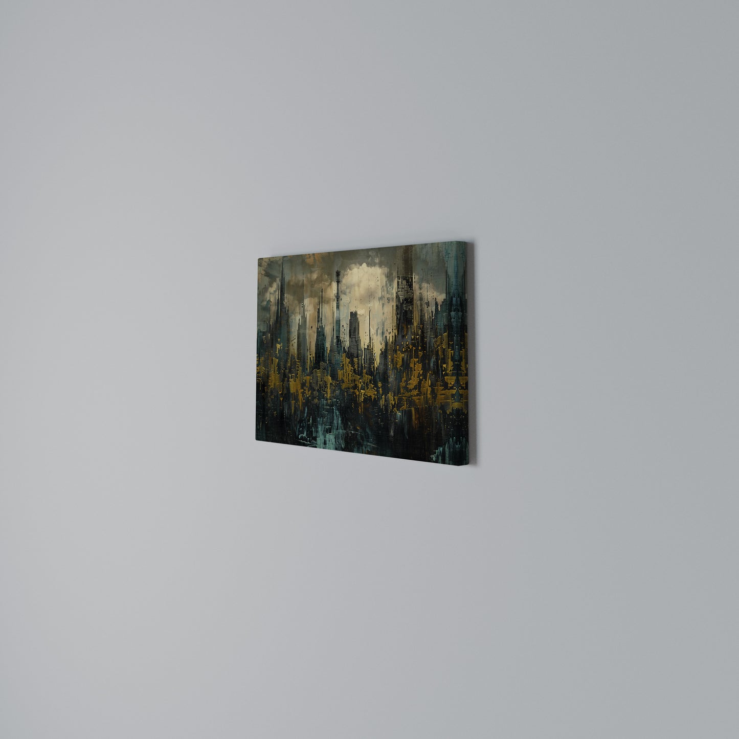 TOWN OBSCURE Stampa su tela orizzontale