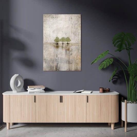ROOTS OF TIME Vertical Canvas Print