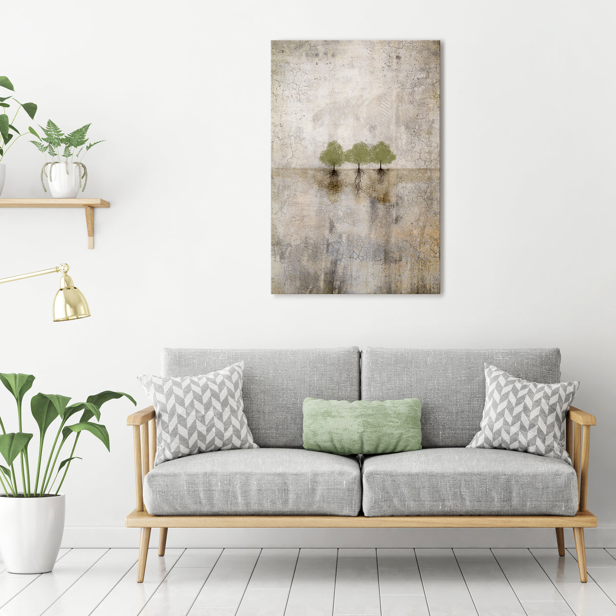 ROOTS OF TIME Vertical Canvas Print
