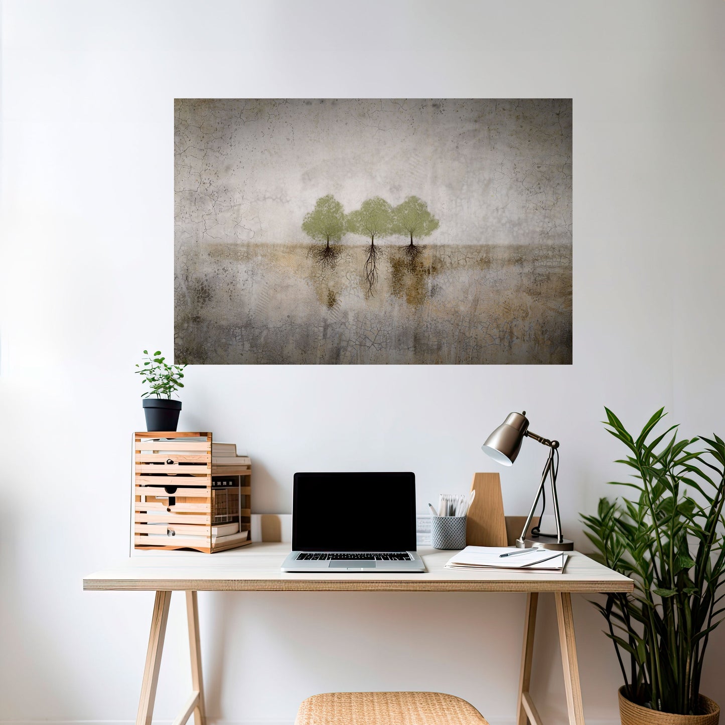 Poster orizzontale staccabile e attaccabile ROOTS OF TIME