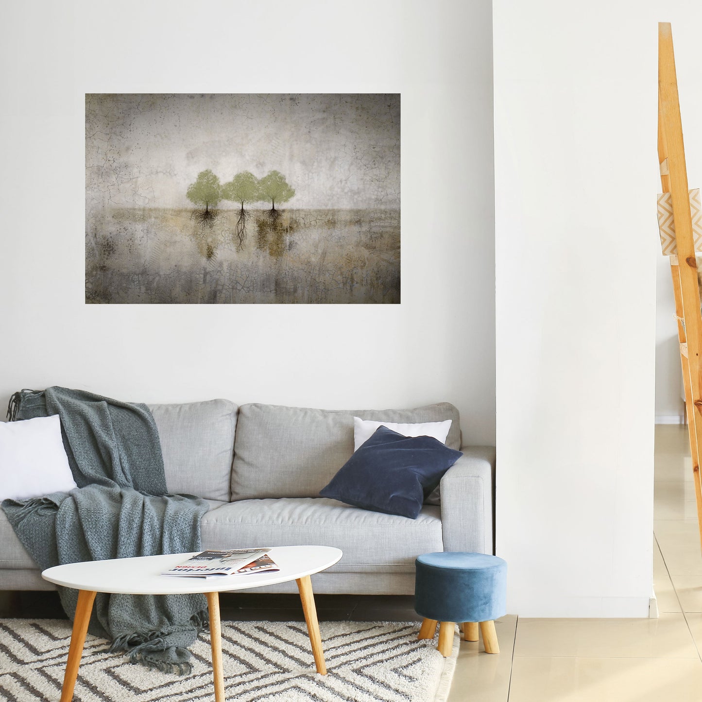 Poster orizzontale staccabile e attaccabile ROOTS OF TIME