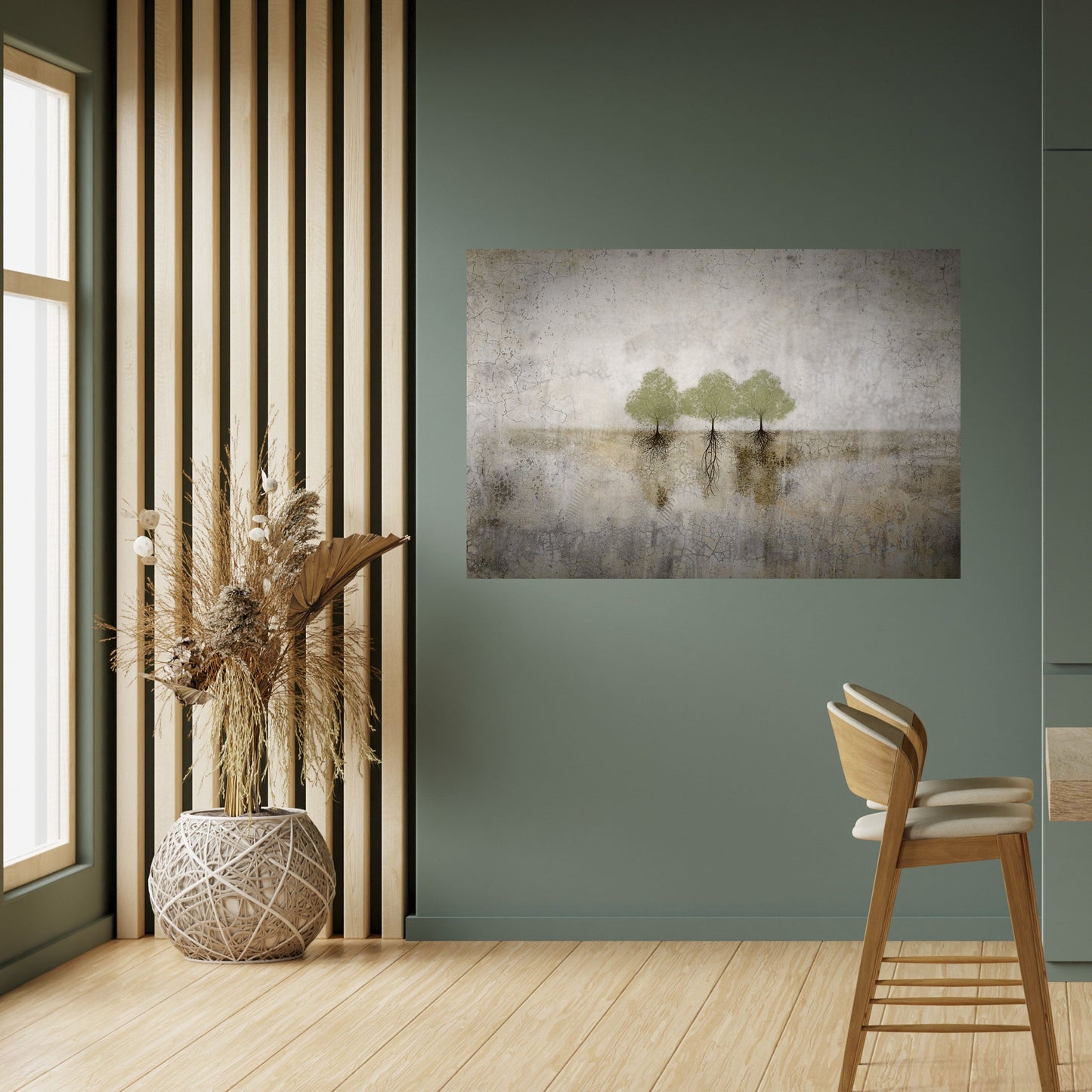 Poster orizzontale staccabile e attaccabile ROOTS OF TIME