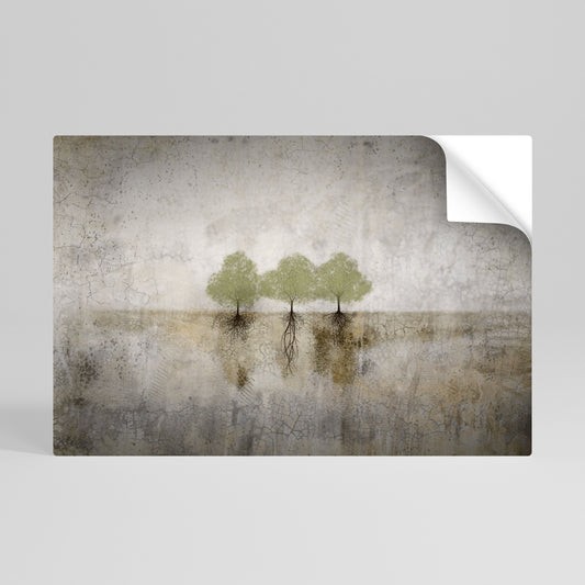 Poster orizzontale staccabile e attaccabile ROOTS OF TIME