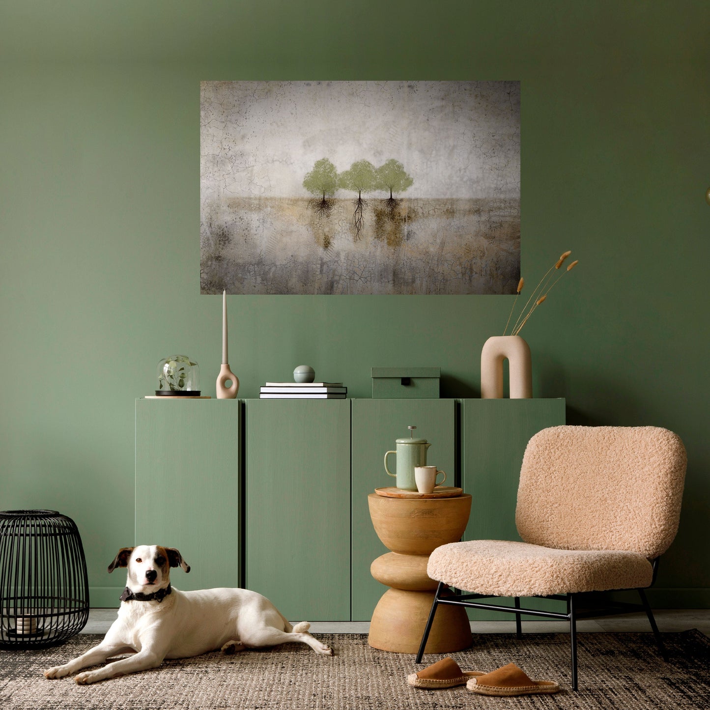 Poster orizzontale staccabile e attaccabile ROOTS OF TIME