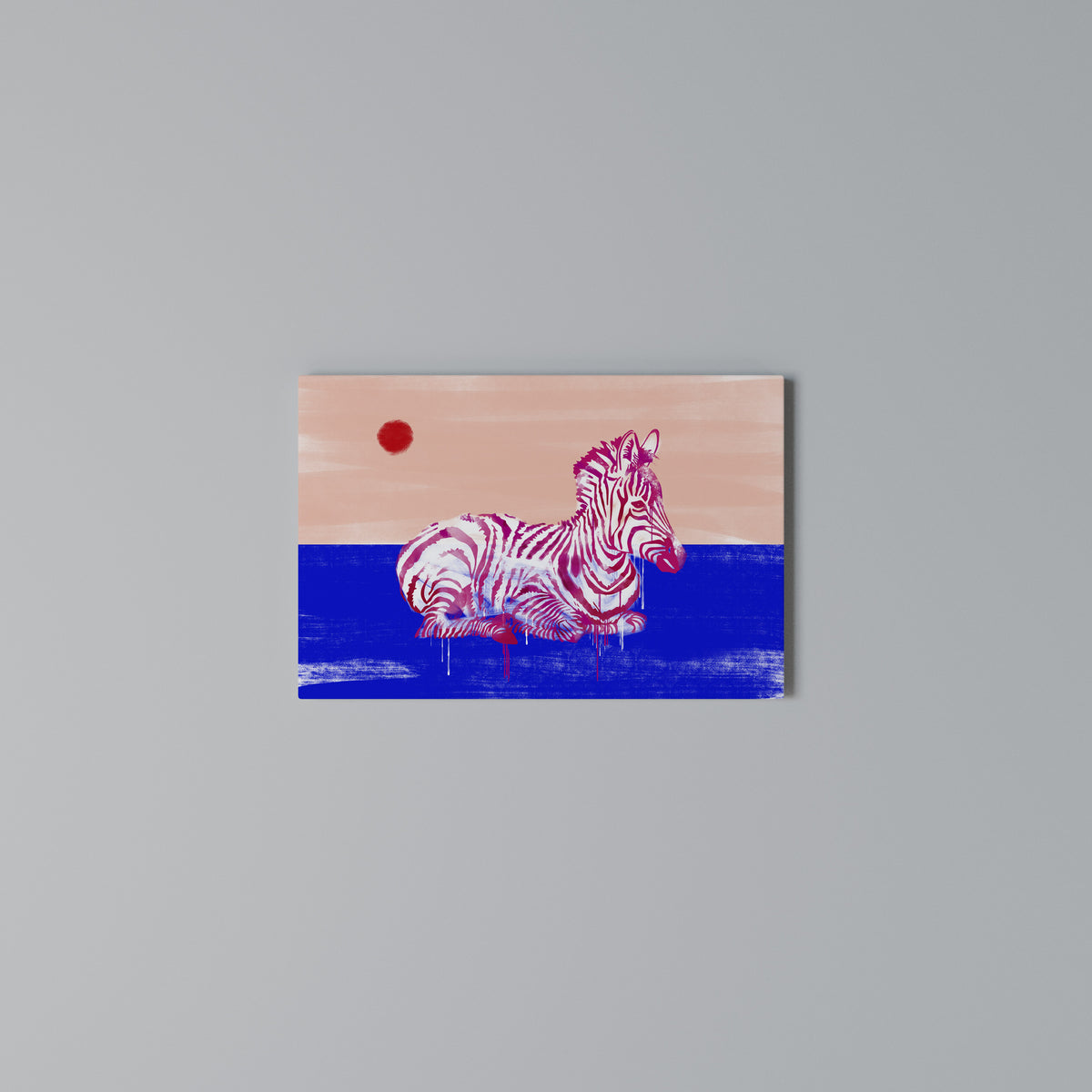 FANCIFUL ZEBRA Stampa su tela orizzontale
