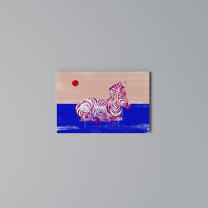 FANCIFUL ZEBRA Stampa su tela orizzontale