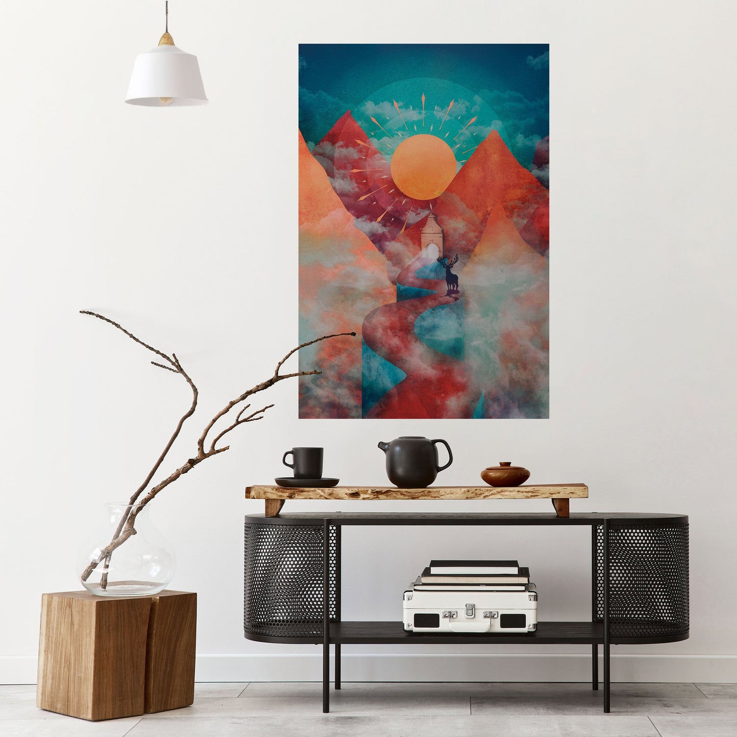 Poster verticale staccabile e attaccabile THE DEER MOUNTAIN