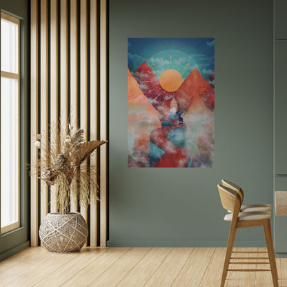 Poster verticale staccabile e attaccabile THE DEER MOUNTAIN