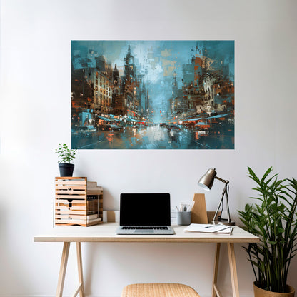 Poster orizzontale staccabile e attaccabile URBAN FEVER