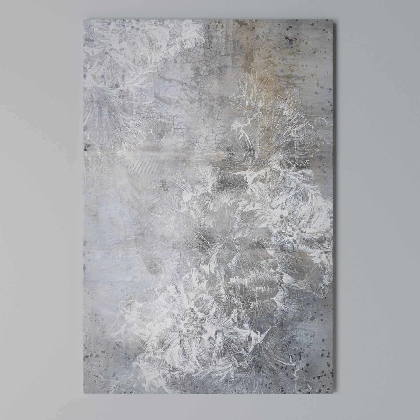 WHITE WHISPER Stampa su Tela Verticale