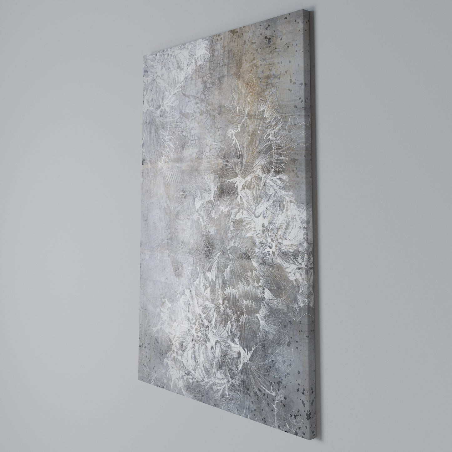 WHITE WHISPER Stampa su Tela Verticale