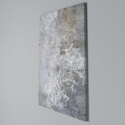 WHITE WHISPER Stampa su Tela Verticale