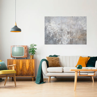 WHITE WHISPER Poster orizzontale staccabile e attaccabile