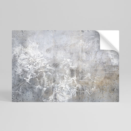 WHITE WHISPER Poster orizzontale staccabile e attaccabile