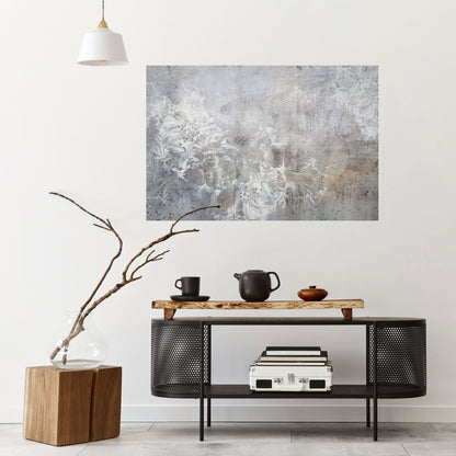 WHITE WHISPER Poster orizzontale staccabile e attaccabile