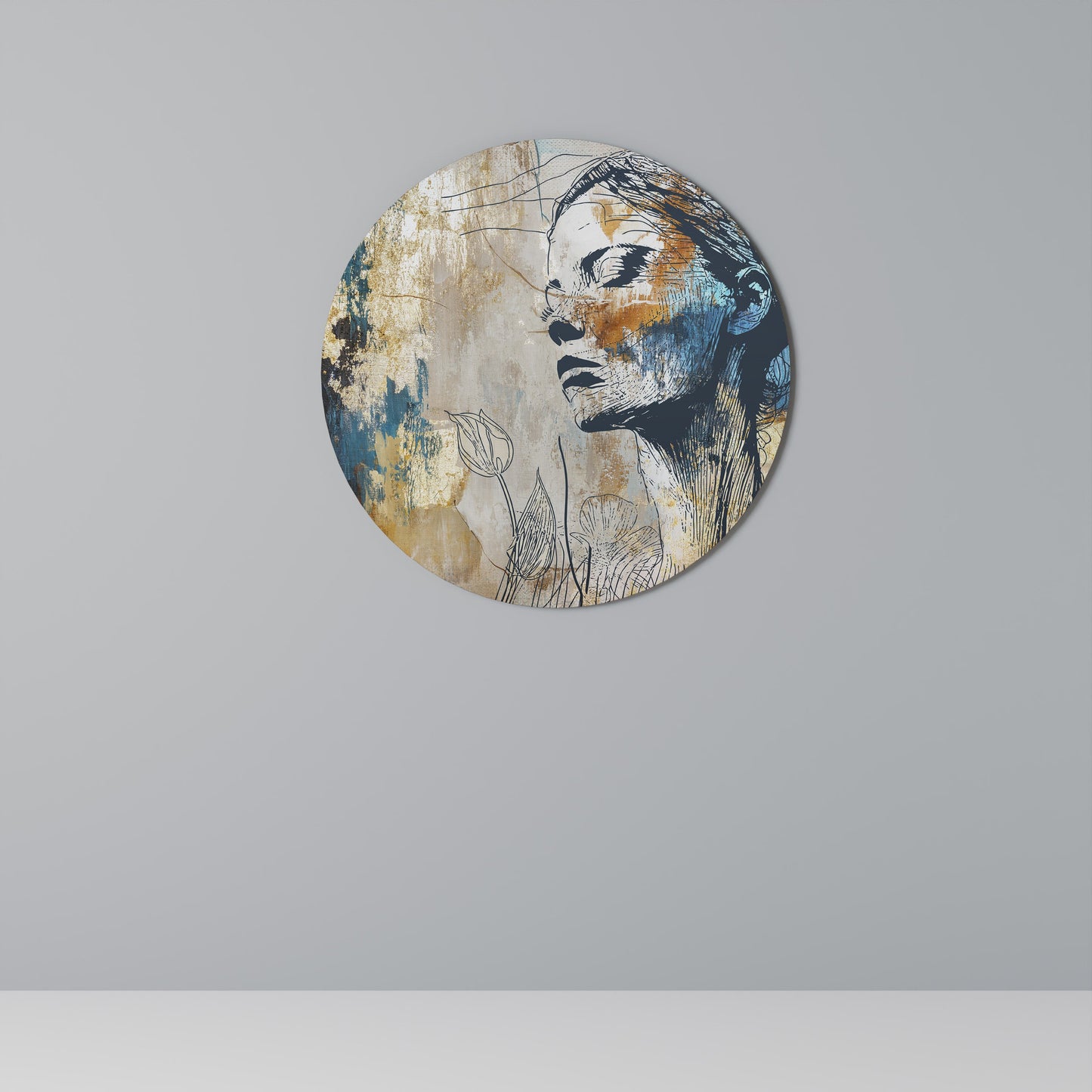 BREAK THE SILENCE Round Wall Art