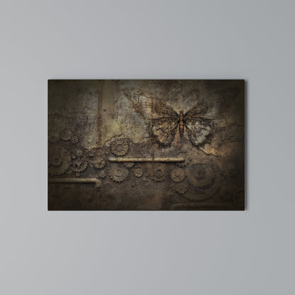 MECHANICAL BUTTERFLY Stampa su tela orizzontale