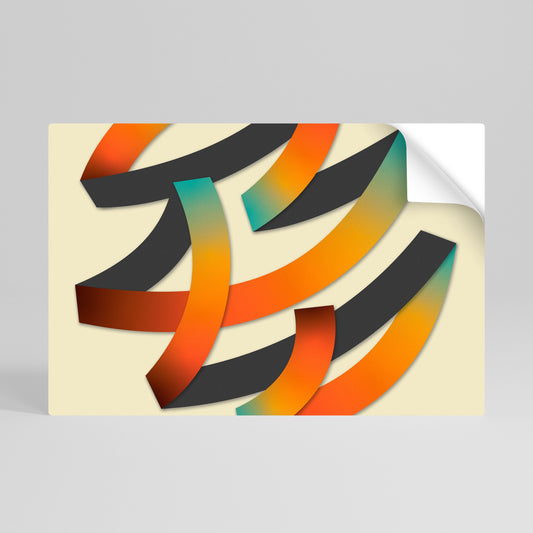 RIBBON REVERIE Poster orizzontale staccabile e attaccabile