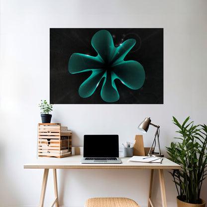 ILLUSIONE ELETTRICA Poster orizzontale staccabile e attaccabile