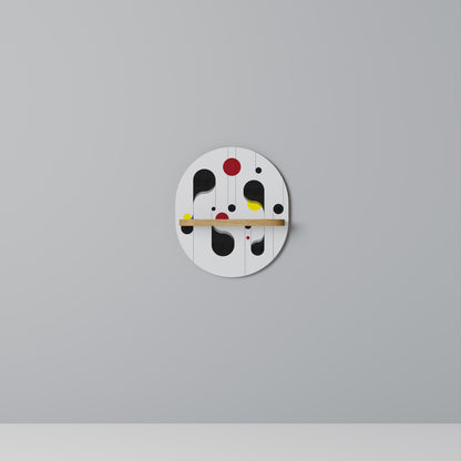 Mensola ovale DOT-TO-DOT LULLABY in effetto rovere