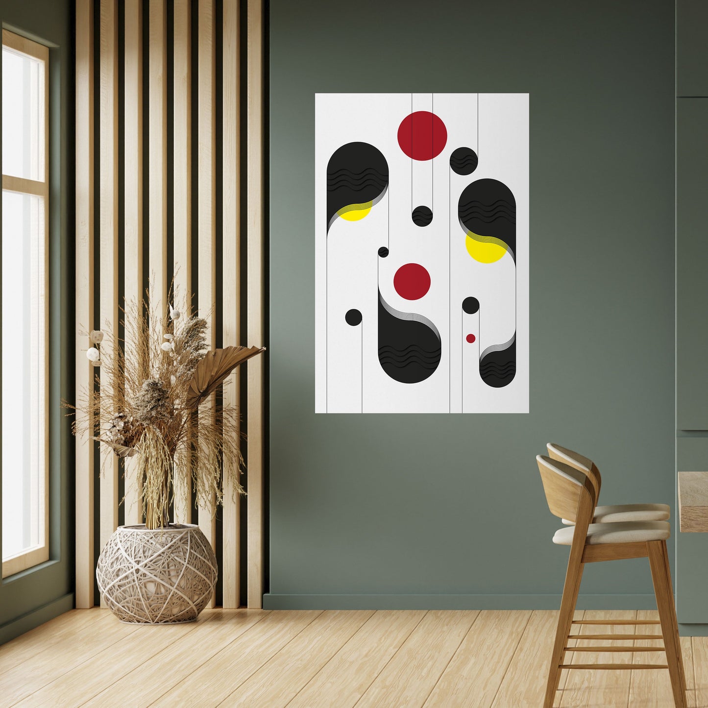 Poster verticale staccabile e attaccabile "Ninna Nanna con puntini"