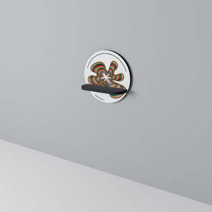 NOSTALGIC ECHOES [DE] Round Art Shelf In Black Finish