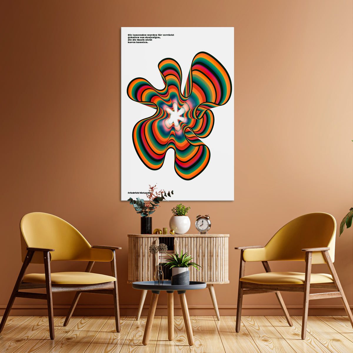 NOSTALGIC ECHOES [DE] Vertical Canvas Print
