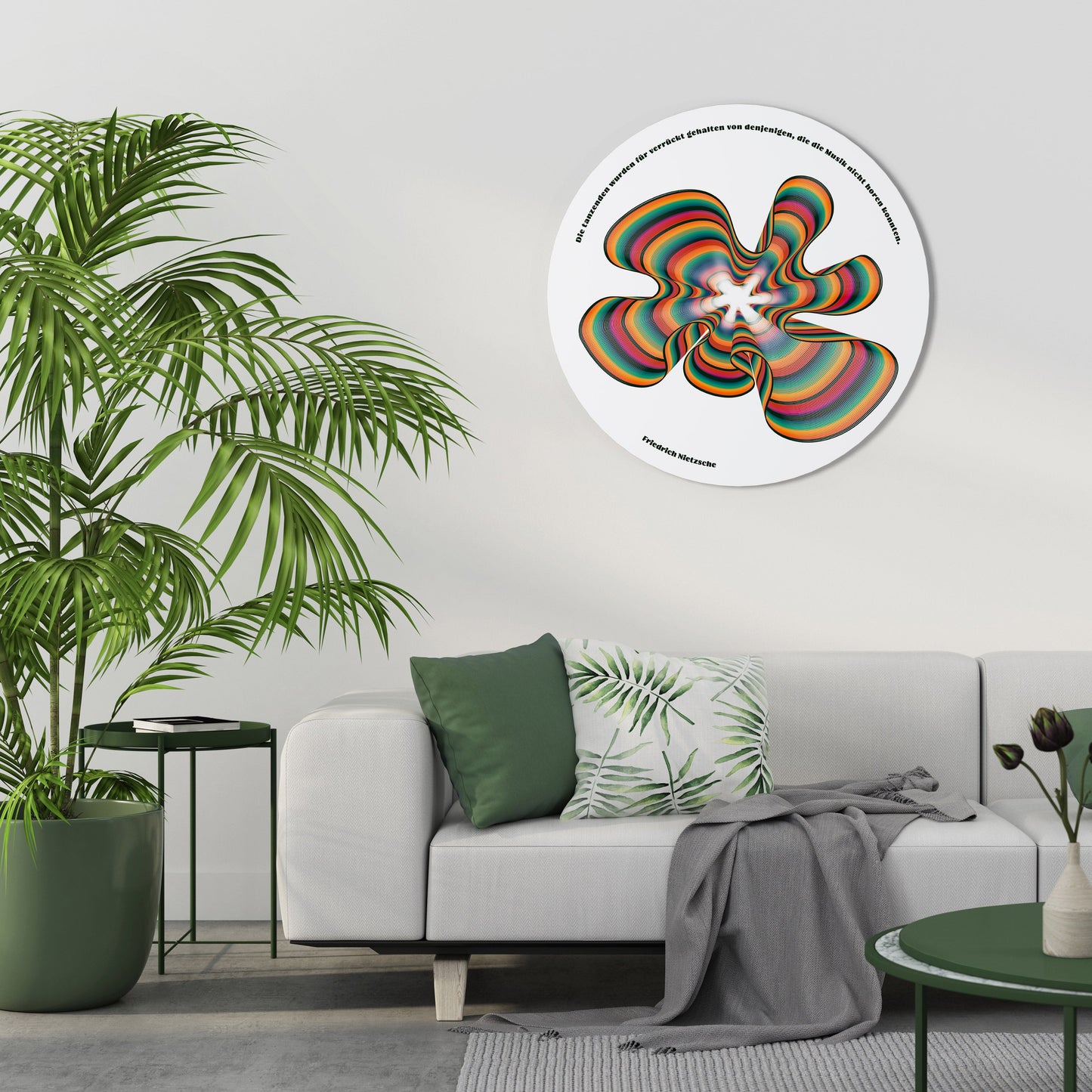 NOSTALGIC ECHOES [DE] Round Wall Art