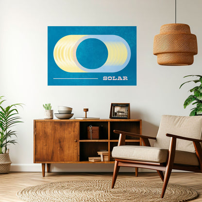 Poster orizzontale staccabile e attaccabile con APERTURA SOLARE
