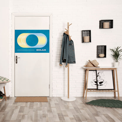 Poster orizzontale staccabile e attaccabile con APERTURA SOLARE