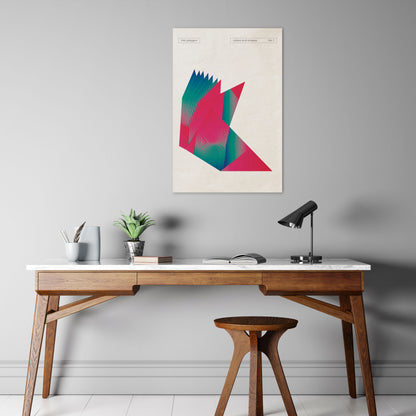 HOT POLYGON Vertical Canvas Print