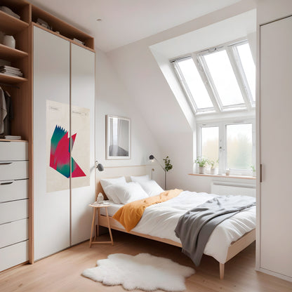 HOT POLYGON Poster verticale staccabile e attaccabile