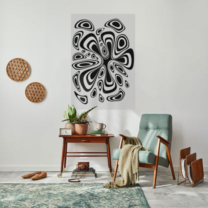 Poster verticale staccabile e attaccabile con macchia ipnotizzante