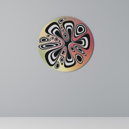 ILLUSIONARY SPLASH Round Wall Art