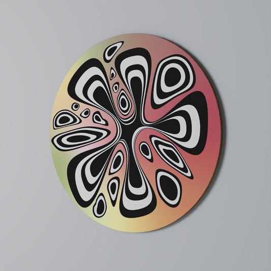 ILLUSIONARY SPLASH Round Wall Art