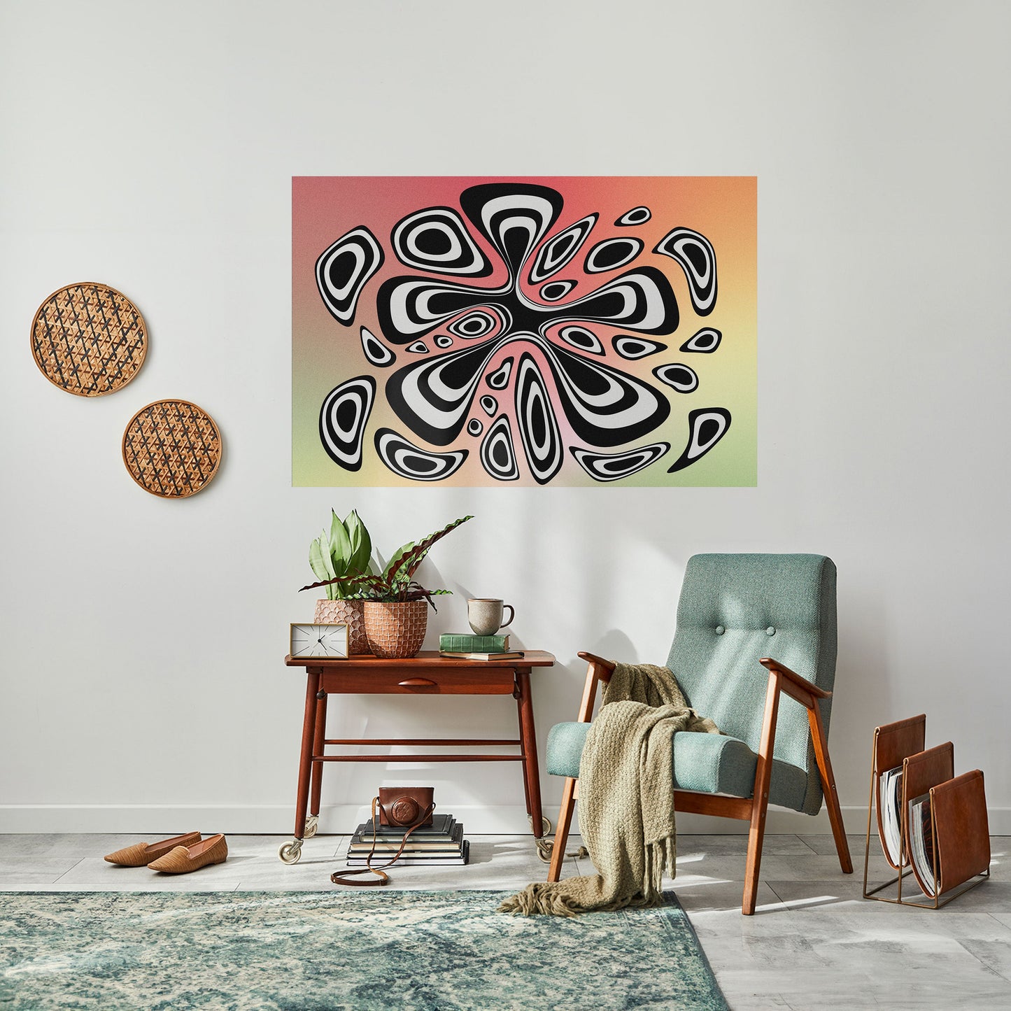 ILLUSIONARY SPLASH Poster orizzontale staccabile e attaccabile