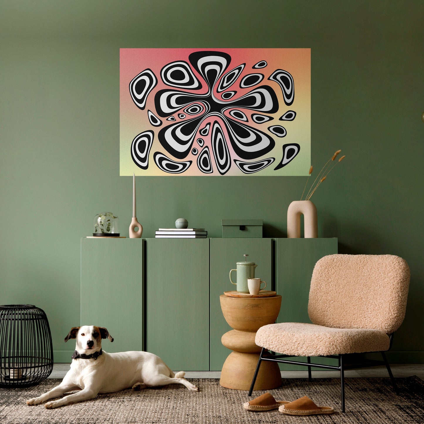 ILLUSIONARY SPLASH Poster orizzontale staccabile e attaccabile