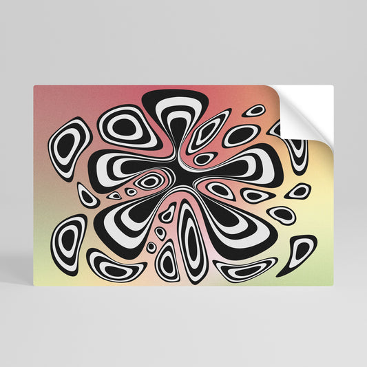 ILLUSIONARY SPLASH Poster orizzontale staccabile e attaccabile