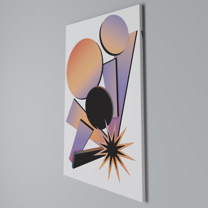 ANGULAR ARTISTRY Stampa su Tela Verticale