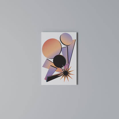 ANGULAR ARTISTRY Stampa su Tela Verticale